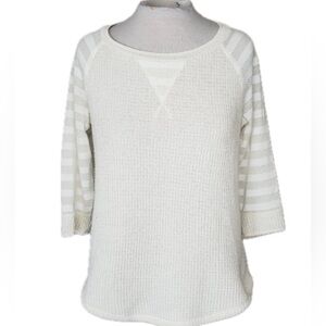Anthropologie One September Waffle Knit Sweater